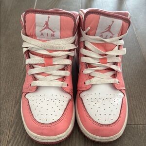 Girls strawberry and cream Jordans! Rare!